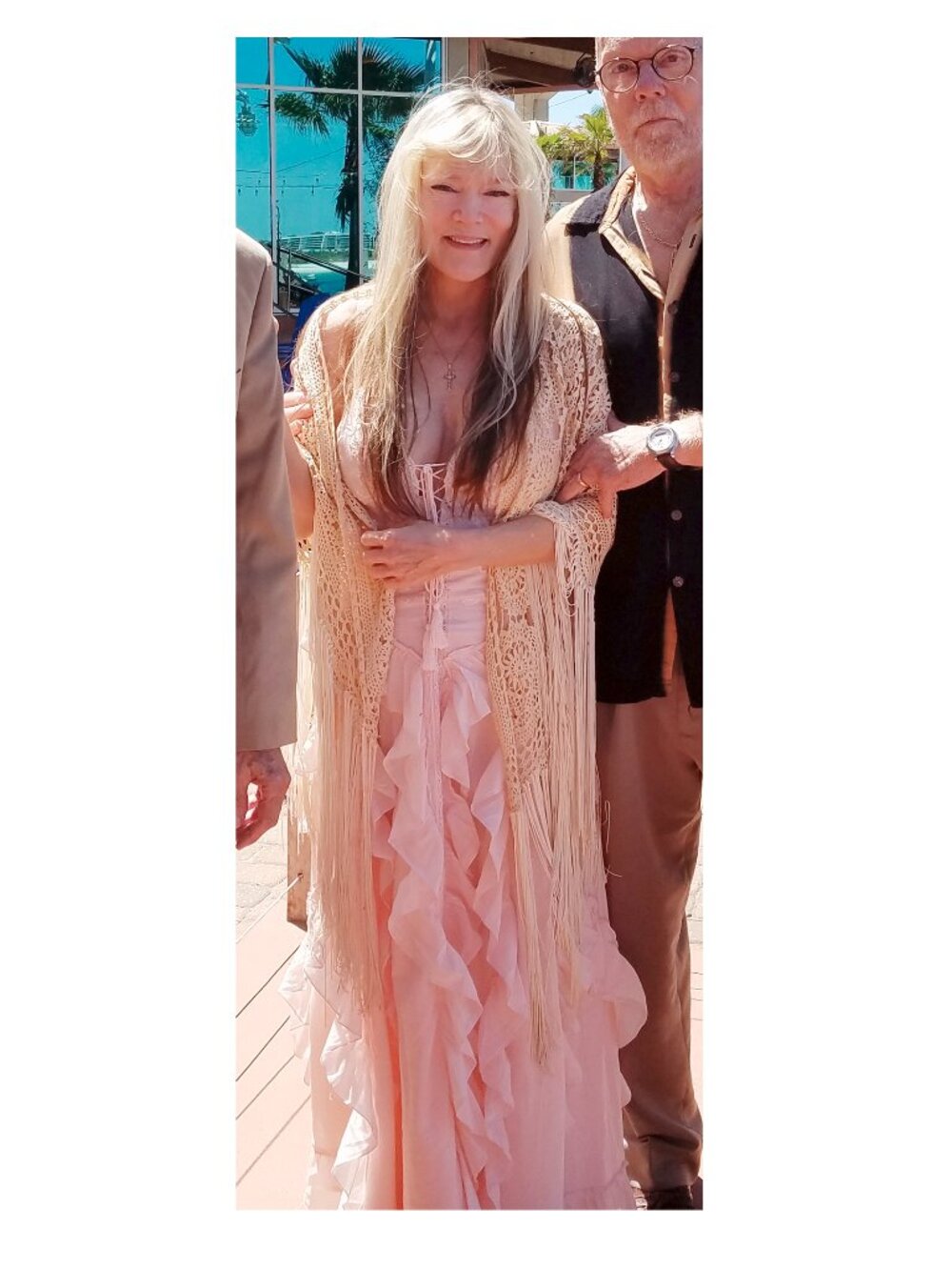 Lace Up Ruffle Maxi Dress - Picture 2 of 7